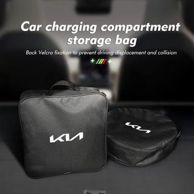 For Car Charging Cable Organizer Rechargeable Gun Storage Bag K5 K2 Optima Soul Spectra Niro Cadenza Sephia Carens