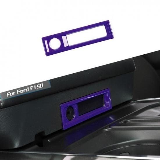 Purple Center Armrest Box Switch Cover Trim Frame For Ford F150 2021+Accessories