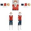 Hochwertige One Piece Luffy Cosplay Kleidung Realistisches Filmkostüm