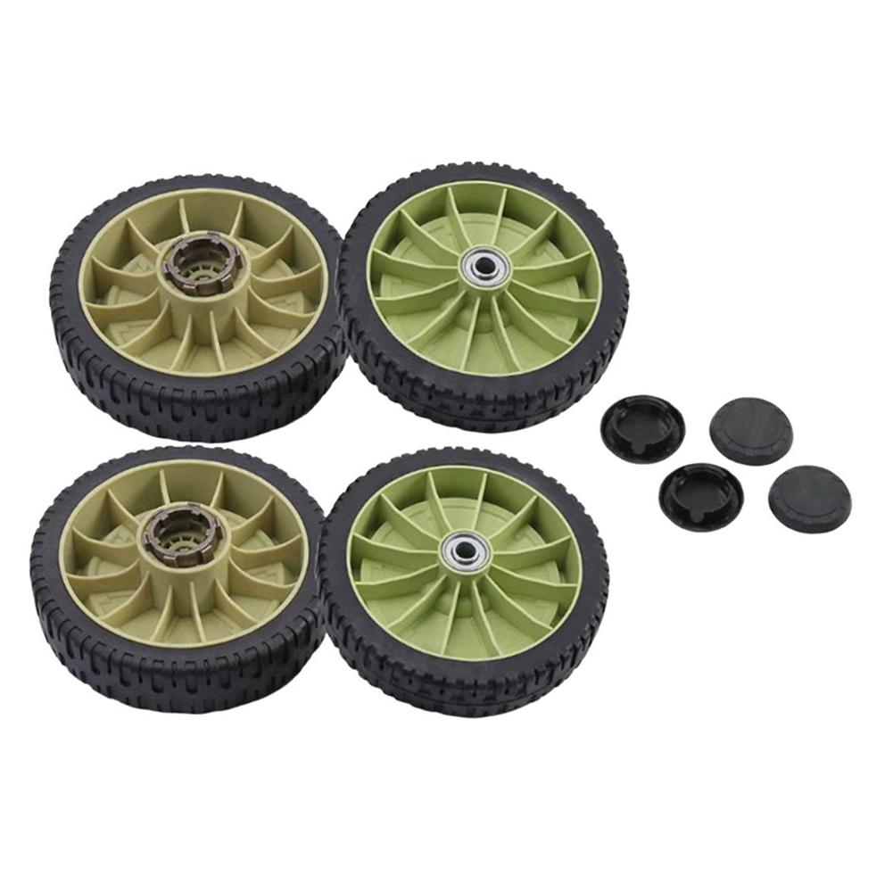 Lawn Mower Wheels Replacement Kit for Honda 20CM Diameter Front and Rear 4 Pack Fits HR214 HRU214 HRU215 HRU216D HRU196 Series