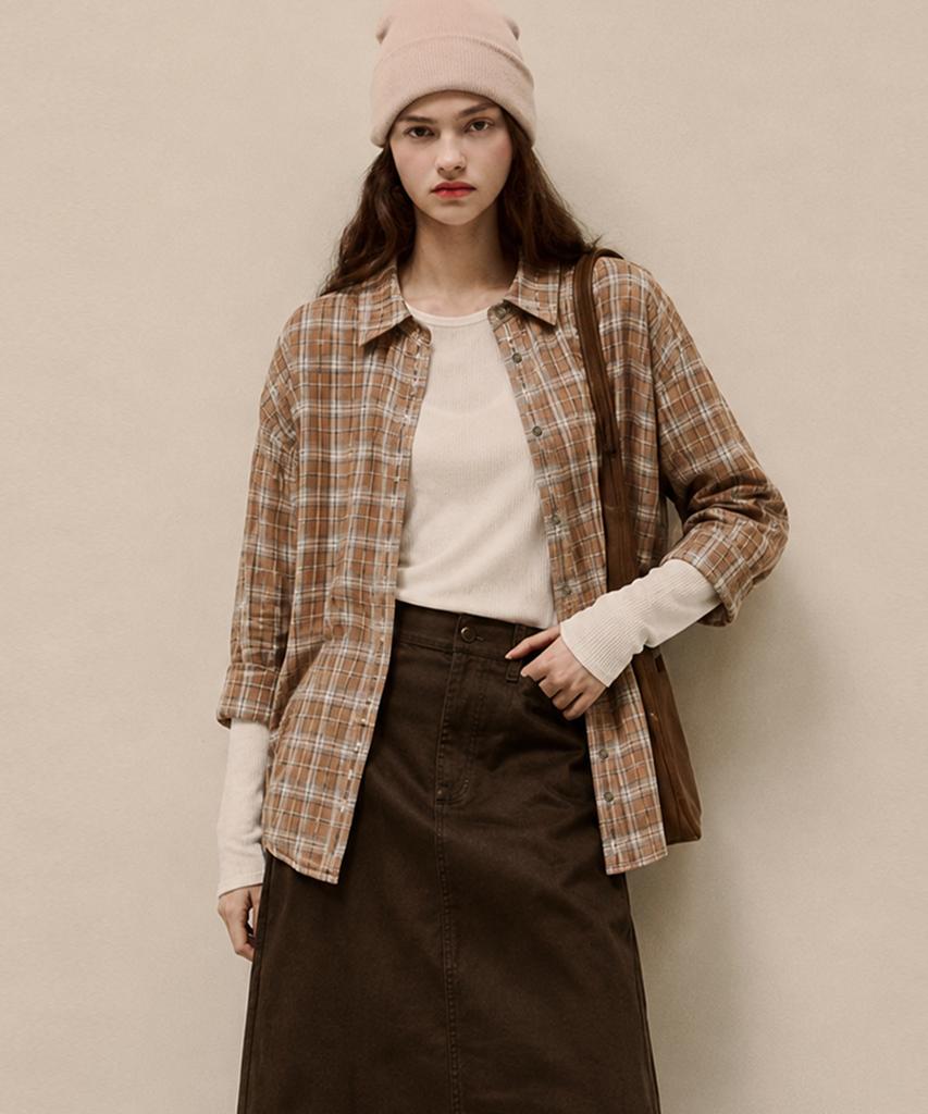 LUSIDA Ellie Vintage Check Shirt_2 Colors