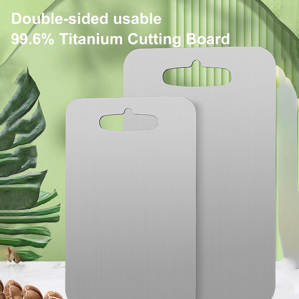   Cutting Board Double Sided Kitchen Chopping Board Non Absorbent Dishwasher Safe with   Hole for Home Kitchen Use