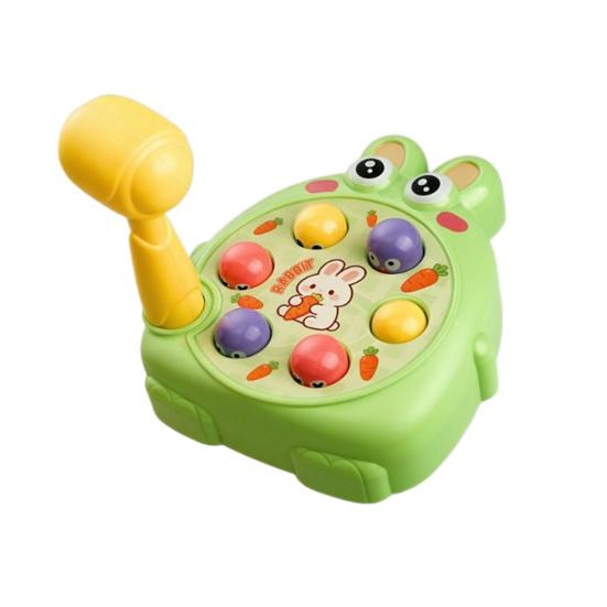 

Kids Mole Tapping Toy with Hammer Cartoon Shark Rabbit Push Button Game Console Toddlers Boys Girls Educational Push Button Toy