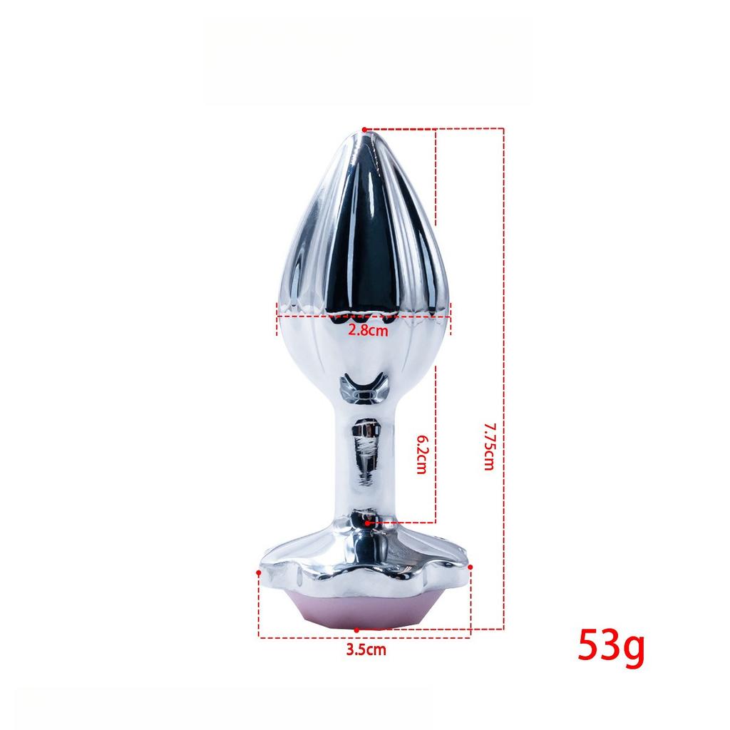 Luminescent Anal Plug Vibrator Metal Butt Plug Prostate Massager Adult Products for Men Women Vibrating Anal Trainer Masturbator