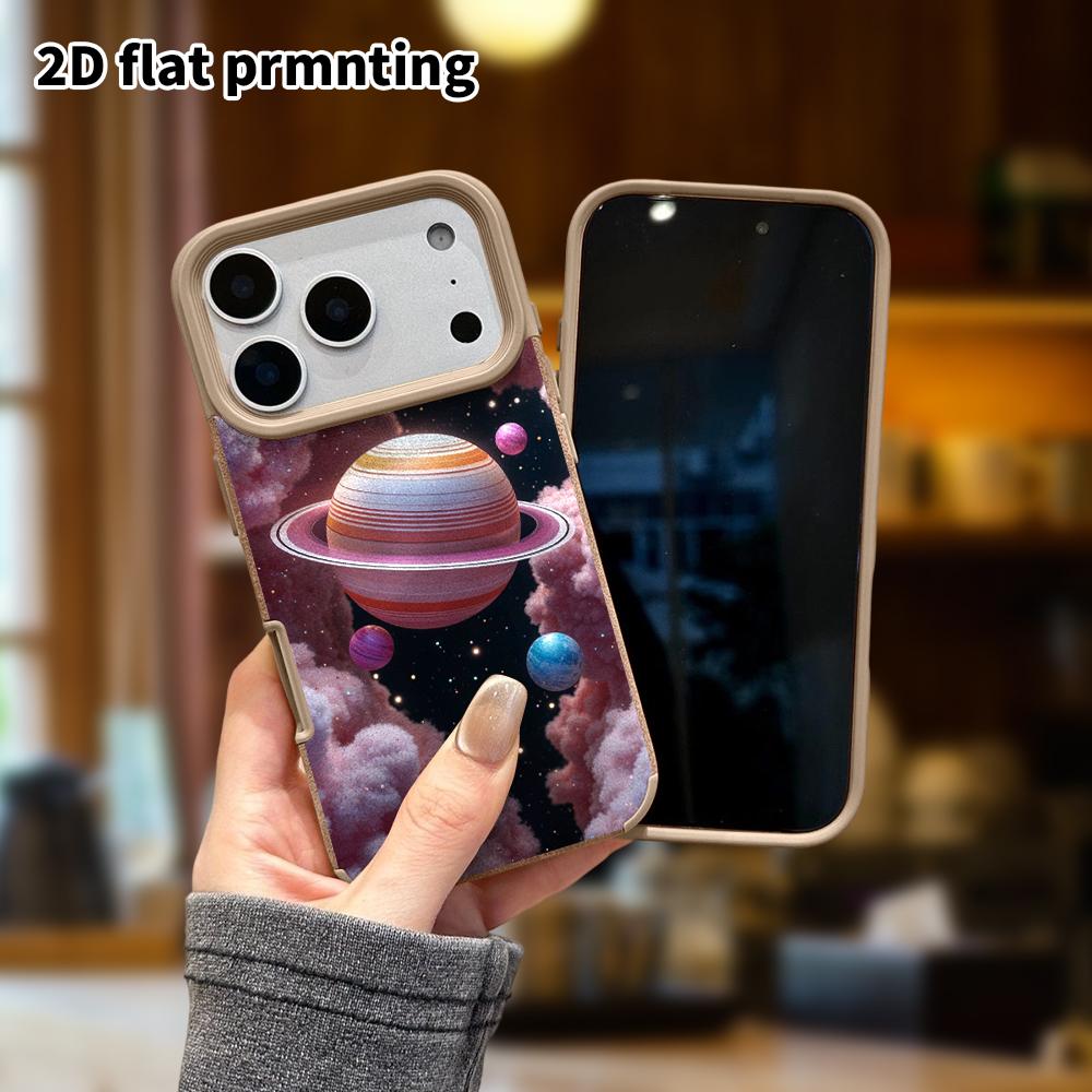 Phone Case: Lambskin 2D Flat Samsung Galaxy A34 A35 M05 M06 S20 S22 S21 FE Plus 5G Protective Case, Colorful Planet, Christmas and Halloween Gift
