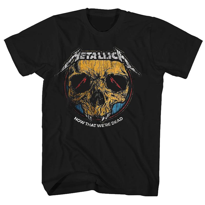 MetallicaT T-Shirt Heavy Metal Neues Album Cover Gothic Dark Rock Baumwolle Oversized Kurzarm Herren und Damen Streetwear Kleidung