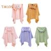 Children Coral Velvet Hooded Bath Towel Cloak Cartoon Animal Shape Faster Absorption Technology Animal Ear Hood Baby Shower Robe