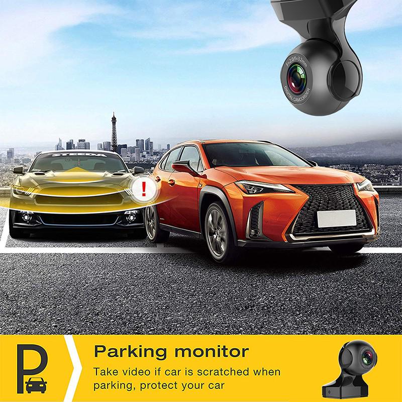 Carro wifi gravador de condução 1080p lente única visão noturna registradores de vídeo suporte g-sensor, vídeo em loop, monitoramento móvel, monitoramento de estacionamento