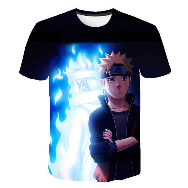 Pojkar Flickor Naruto T-shirts Tecknad T-shirts Barn T-shirts Toppar Kortärmade Sakura Kläder för sommar Barn Japan Anime T-shirts