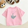 Lovely TShirt Children New Fashion Casual Clothes Printed Short-sleeved Tops Thin Round Neck Base Shirt For Baby Boys Girls