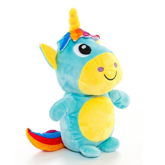 Nounours Licorne - MOLTO - Gusy Luz - Lumières Et Sons - Bleu - Mixte