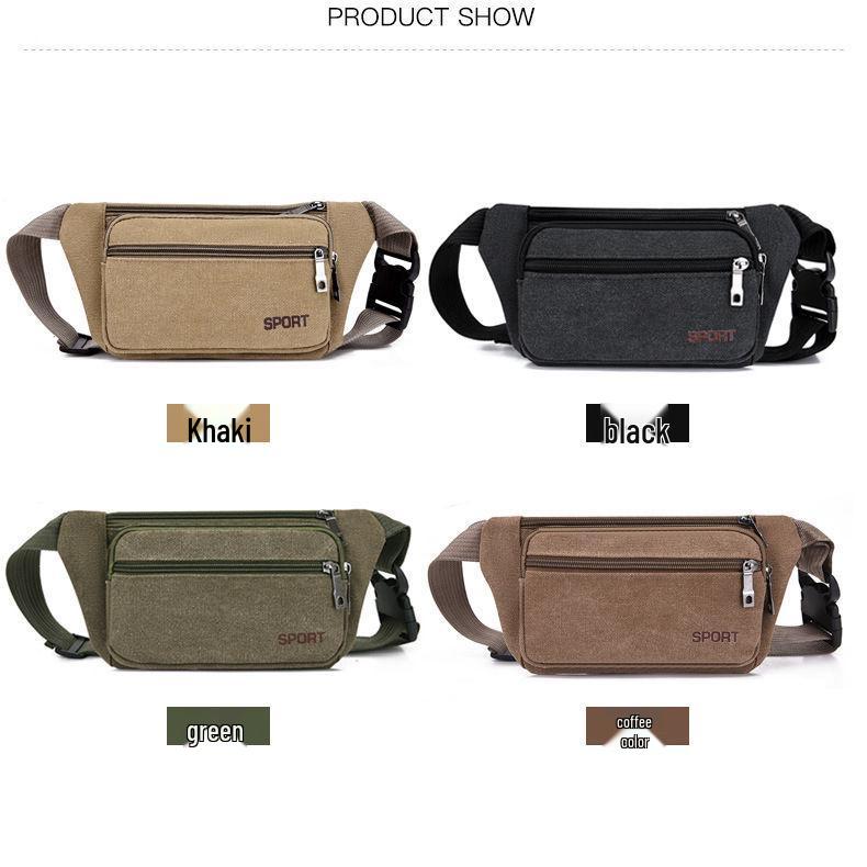 Multi-Layer Large Capacity Unisex Fanny Pack Wallet - Casual, New Style, Multi-Functional