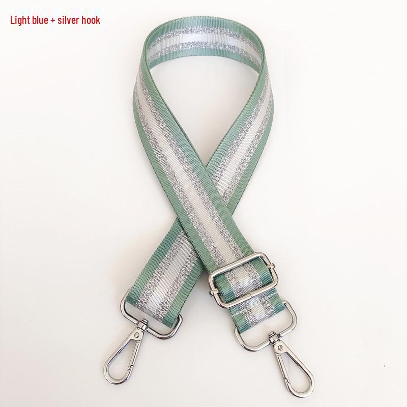 Adjustable 3.8cm Striped Nylon Crossbody Shoulder Strap for Women's Bag Replacement