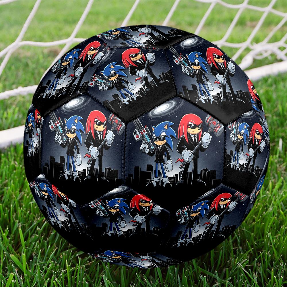 1pc Sonic The Hedgehog Football Soccer Ball Size 5 Indoor Soccer Ball Fashion Colorful Backyard Game -Great For Sports Fans Gift HE87