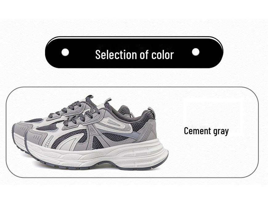 Baskets décontractées respirantes pour femmes de style coréen printemps 2025 avec semelles épaisses