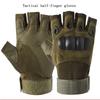 Fitness Anti-Rutsch Radhandschuhe, Verschleißfeste Outdoor Taktische Sport Kletter Halbfingerhandschuhe