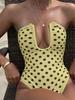 Retro Polka Dot Slimming One-Piece Swimsuit - Women's High-End Sexy Swimwear
