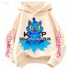 Saja Pojkar Derpy KPop Demonjägare Tecknade Pojkar Huvtröjor Varm Våg Mode Casual Toppar Svarta Kläder