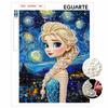Elsa Pearl Painting Handmade Diy Pearl Art Painting Starry Night Sky Simple Living Room Hanging Painting Decoration