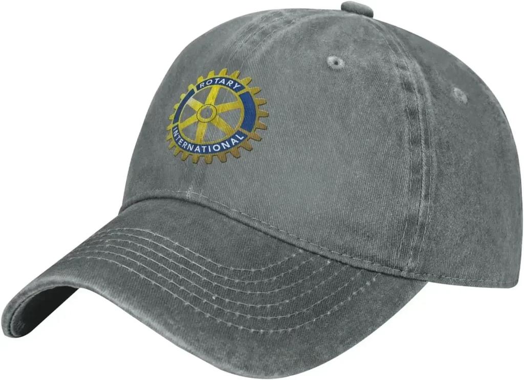 Rotary-International Hat Adjustable Baseball Cap Cotton Cowboy Hat, Fashionable for Man Woman