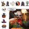 Decor Halloween Table Wine Glass Plugin Set With Ghost And Elements Pumpkin