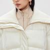 ONLY 2025 Winter Women's 90% White Duck Down Ribbed Lapel Loose Down Jacket