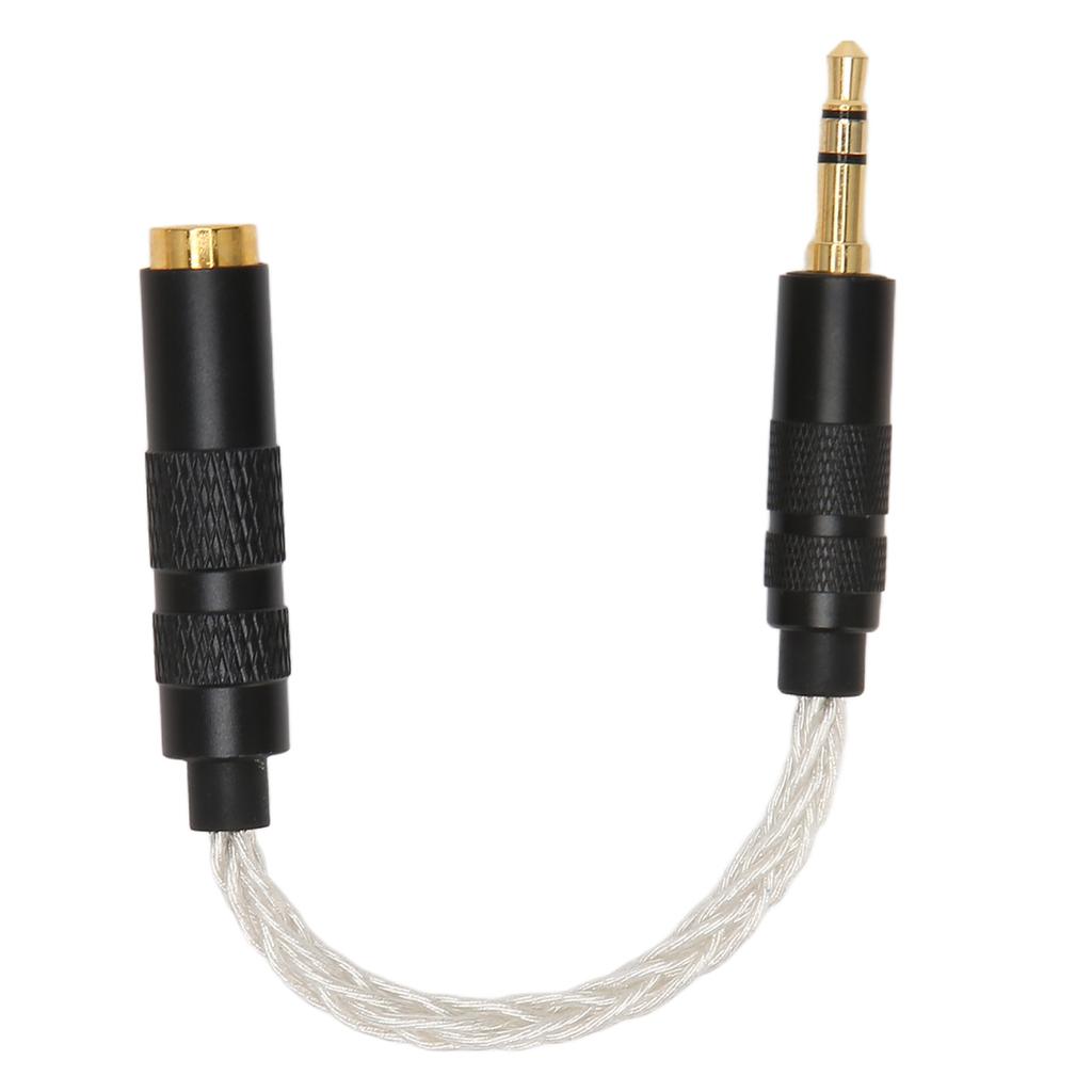 4.4mm Balanced Female To 3.5mm Stereo Male Adapter Cable Gold Plated Connectors Portable Headphone