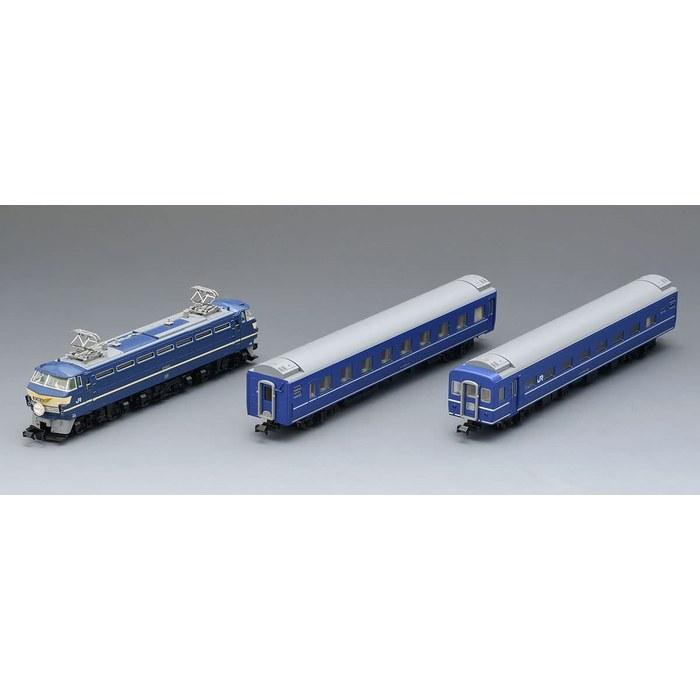 TOMIX N Gauge JR EF66 Electric Locomotive & Blue Train Set 98388