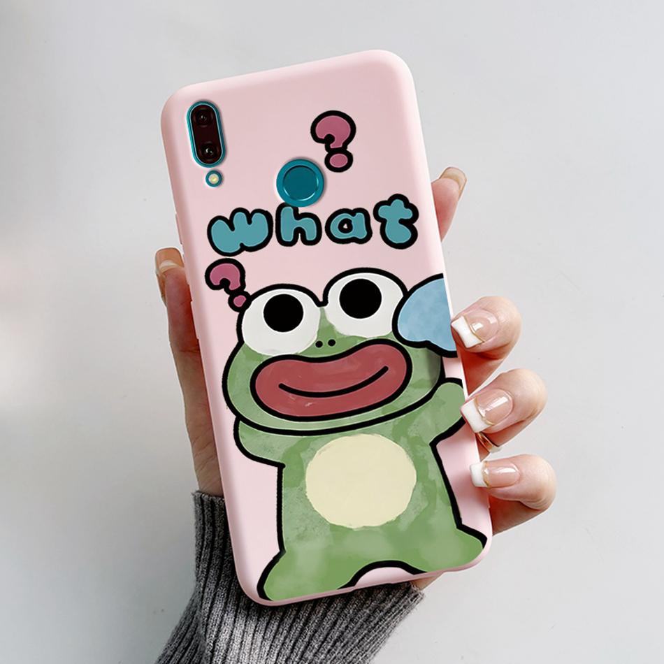 Silicone Case For Huawei Y9 2019 Case JKM-LX3 Cartoon Soft TPU Fundas Phone Cover For Huawei Y9 2019 Y 9 Cases Shockproof Coque