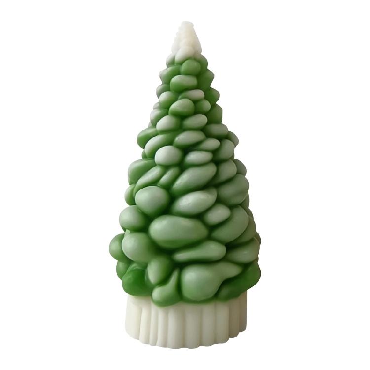 Silicone Molds Ornament Mold Christmas Tree Shape Silicone Candle Molds Candle Making Supply Silicone Texture for Candle