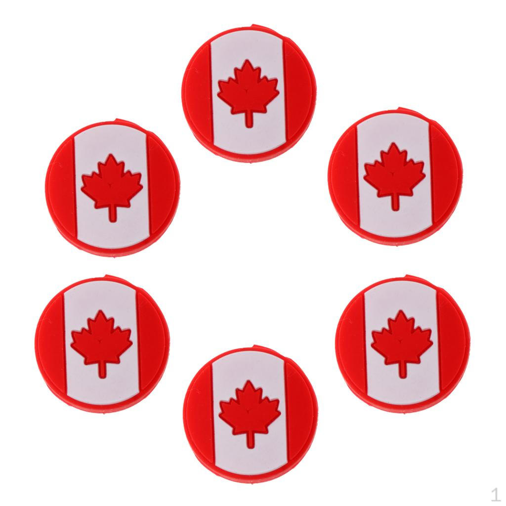 

Flag Themed Tennis Vibration Dampeners, Available in 5 Or 6 Pieces 6 CA Flag