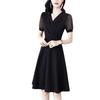 Black Skirt Women's Summer New Temperament Slim and Thin A-word Dress Hepburn Style Small Black Dress