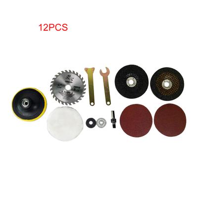 9pcs Edelstahl Aluminium Schleifen Polierset für Bohrer DIY Winkelschleifer