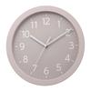 Rhythm Wall Clock Analog Quartz Silent Continuous Second Hand Easy-to-read Font Stylish Grayish Color Pink 32x5cm 8MGA43ND13