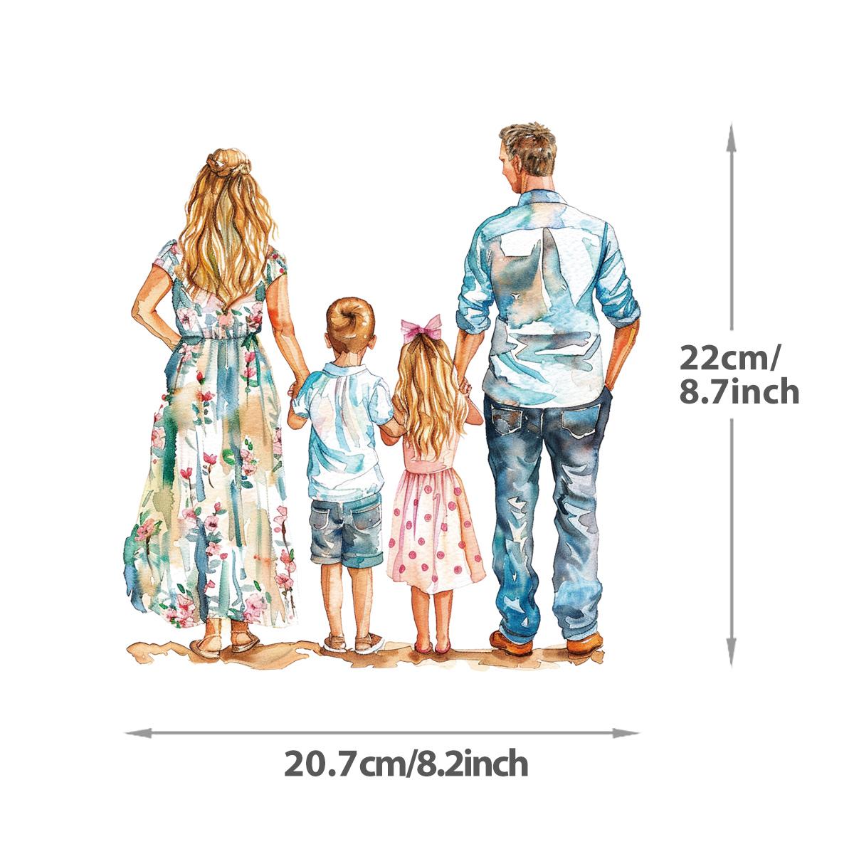 

Семейные термонашивки Наклейки на одежду Наклейки на футболки Diy Parches Ropa Термотрансферная аппликация Толстовки Нашивки на одежду