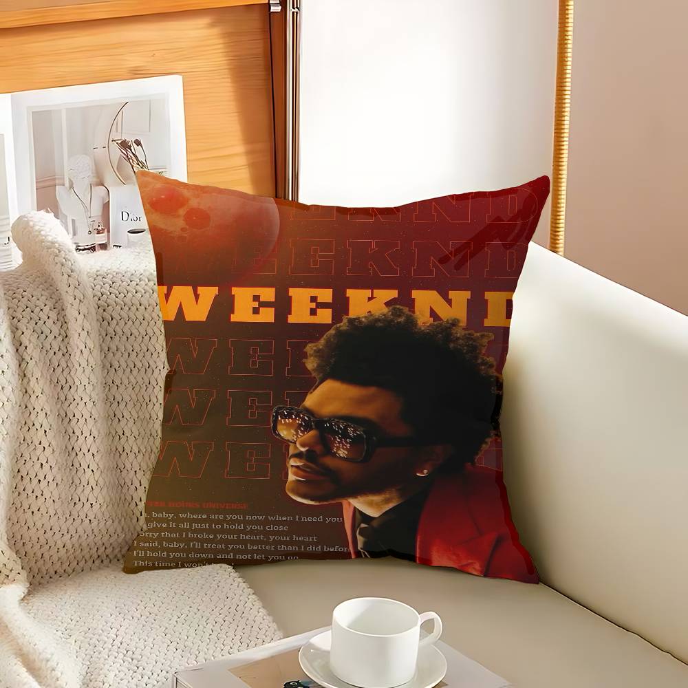 Music Star T-The Weeknd Cushion Cover Car Throw Pillow Case For Sofa Car Christmas Gift 40x40cm 45x45cm