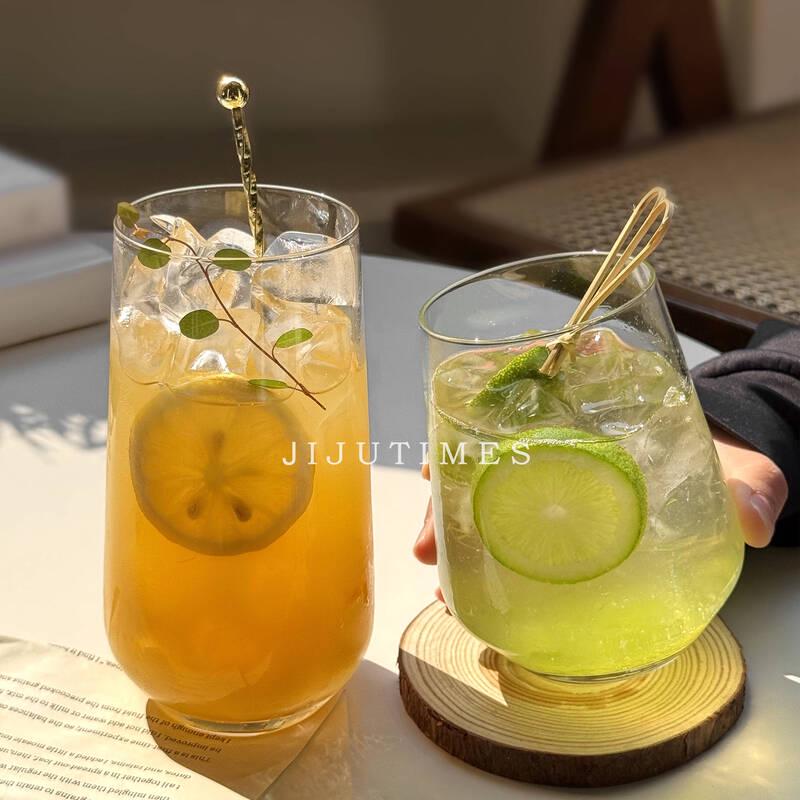 ZISIZ Ins Style Glass Drink Cup