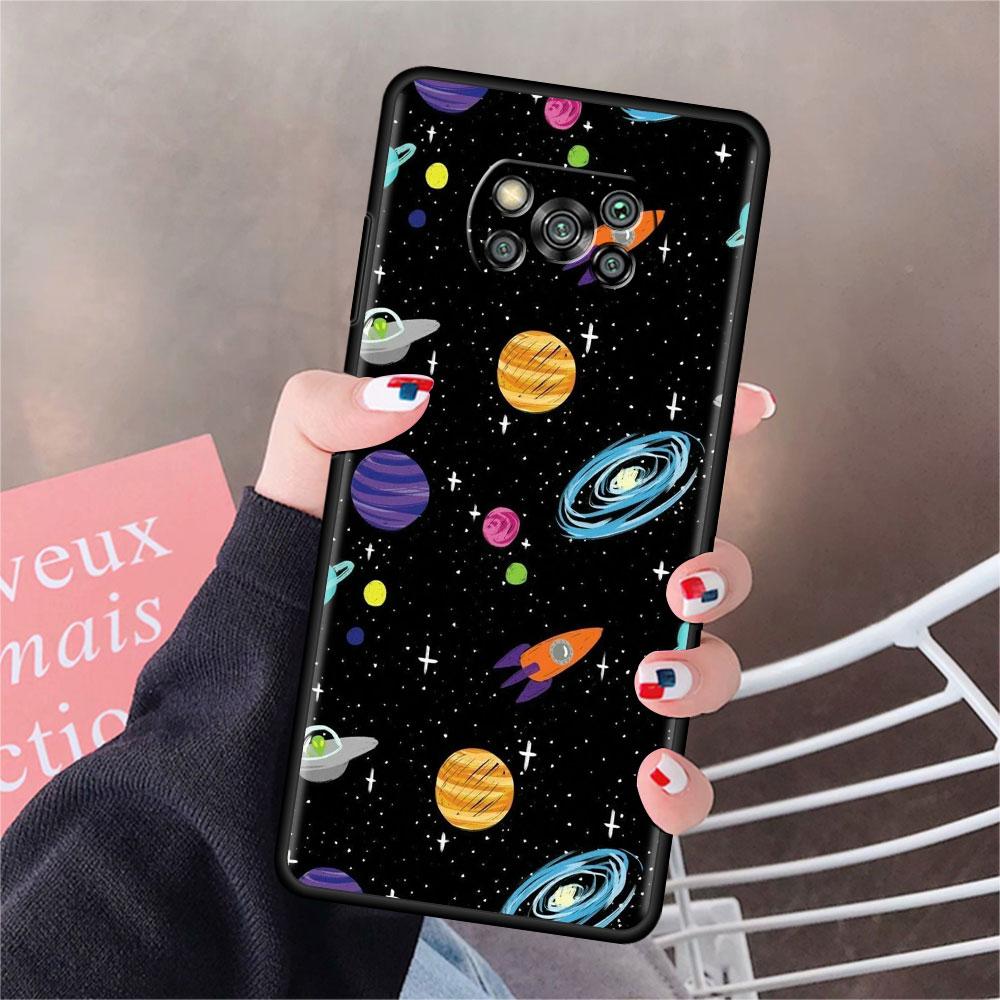 

Чехол для Xiaomi Mi Poco X3 NFC X4 Pro F3 F4 GT M4 M3 F1 C40 11 Lite 11T, мягкий силиконовый чехол для телефона Space Star Galaxy Shell Poco C40