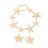 Salircon 2026 Exquisite Boho Vintage Large Metal Starfish Choker Necklace Drop Earring Women Trendy Charm Party Banquet Jewelry