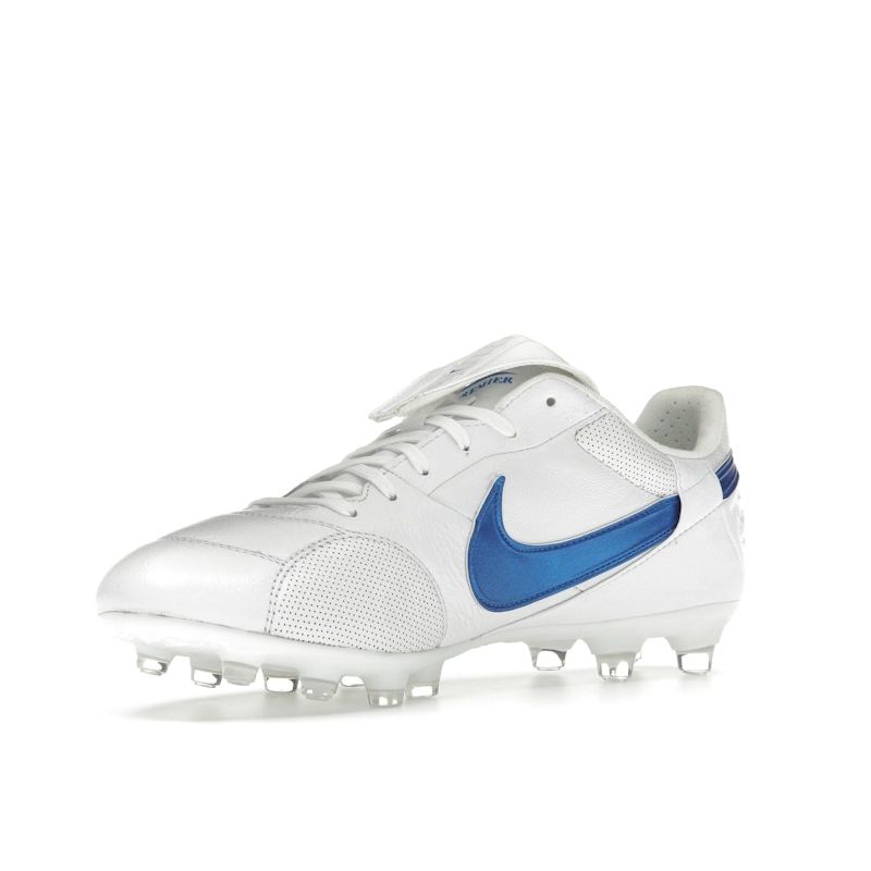 Nike Premier 3 Low FG White Signal Blue Men Sneakers HM0265-103