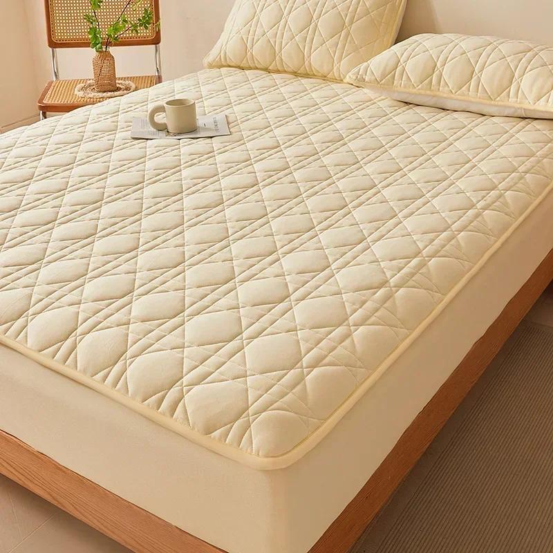 A-Class Cotton Mattress Protector - Waterproof, Antibacterial, Hypoallergenic, Ensure a Healthy and Cozy Sleep Environment