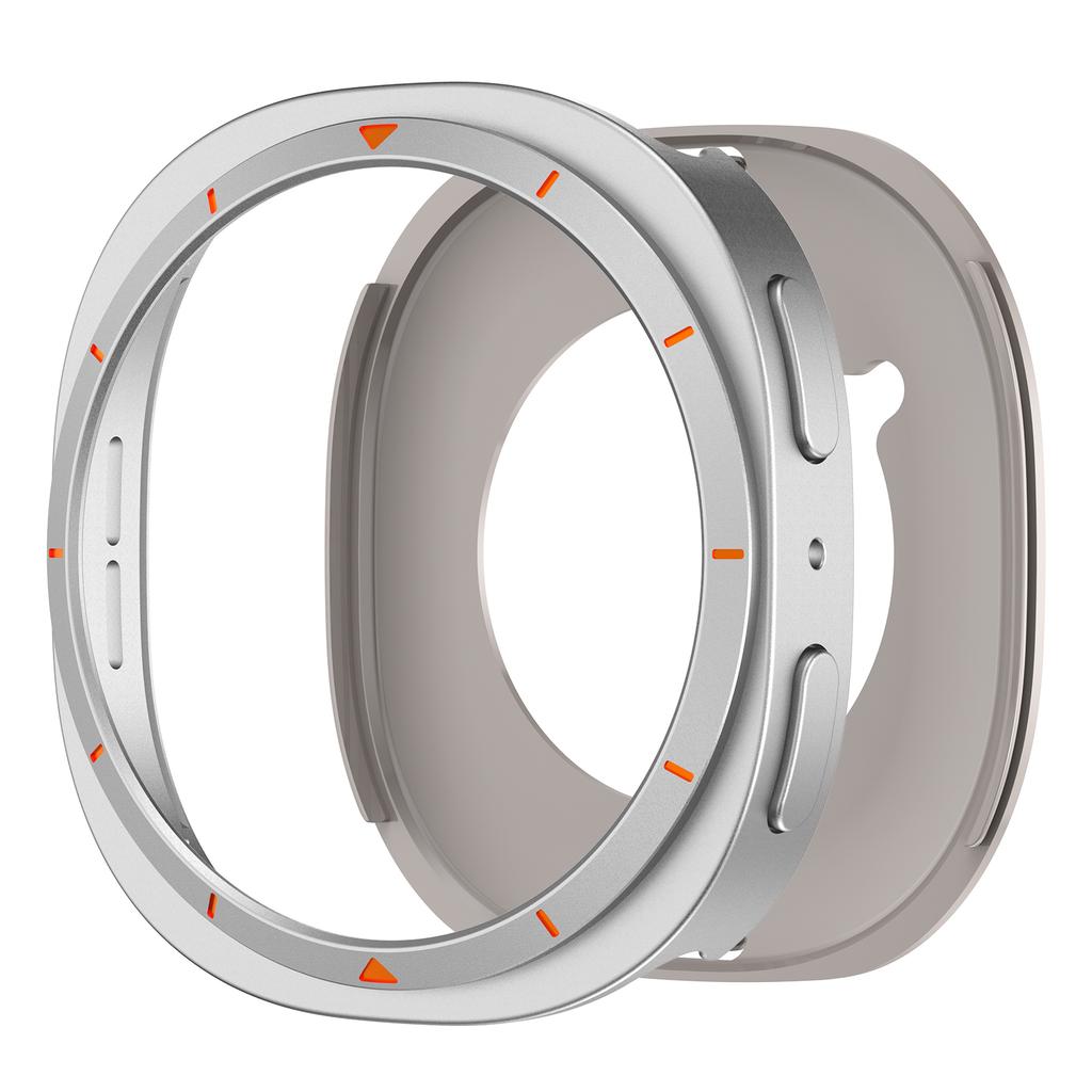 Pour Samsung Galaxy Watch 8 40mm 44mm Accessoires Protection d'écran rigide antichoc Coque bumper pour Galaxy Watch 8 Housse en PC Métal