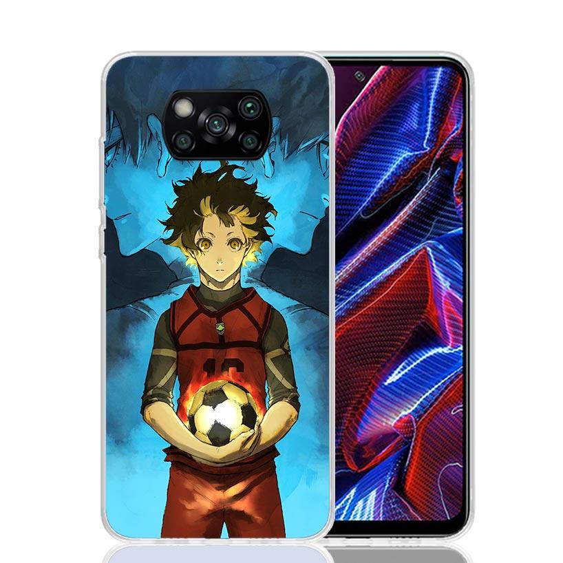Football Anime Blue Lock Phone Case For Xiaomi Poco X7 X6 X5 Pro F7 Ultra Redmi 15C 15 13 13C 12 12C 10 10A 10C 9 9A 9C 9T Cover