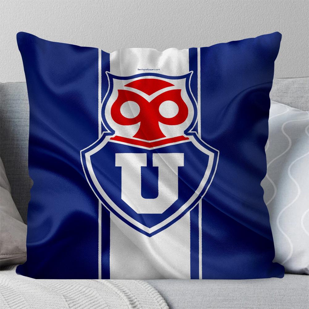 Chile U-University Club B Pillow Case Square Pillow Bedroom Sofa Leisure Comfort Cushion Car Living Room Home Decoration 40X40