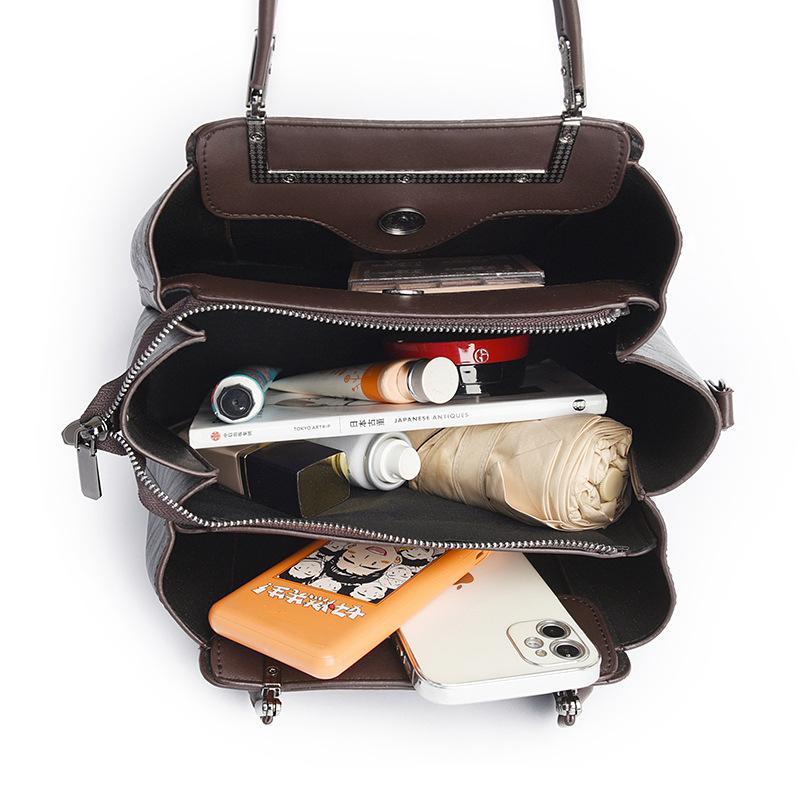 Damenhandtaschen und Umhängetaschen mit ethnischem Druck--Großes Fassungsvermögen mit künstlerisch geprägtem Muster Schultertasche