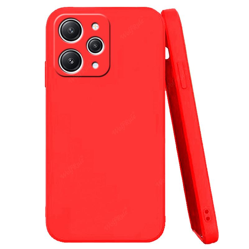 For Xiaomi Redmi 12 Case Cover Redmi 12 Capas Liquid Silicone Shockproof Back Bumper TPU Soft Case Redmi 9T 10 10C 12C 12 Fundas