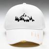 Unisex Adjustable Baseball Cap With 'Mountain' Pattern Print Design, Breathable Mesh Structure And Comfortable Fabric,Sports Hat