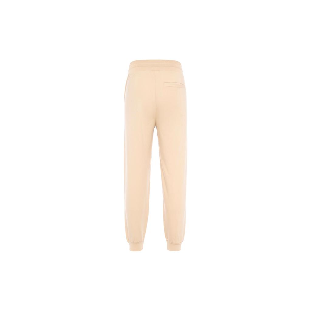 Adidas Solid Color Logo Embroidered Joggers Women Bottoms Light-Brown HZ7062