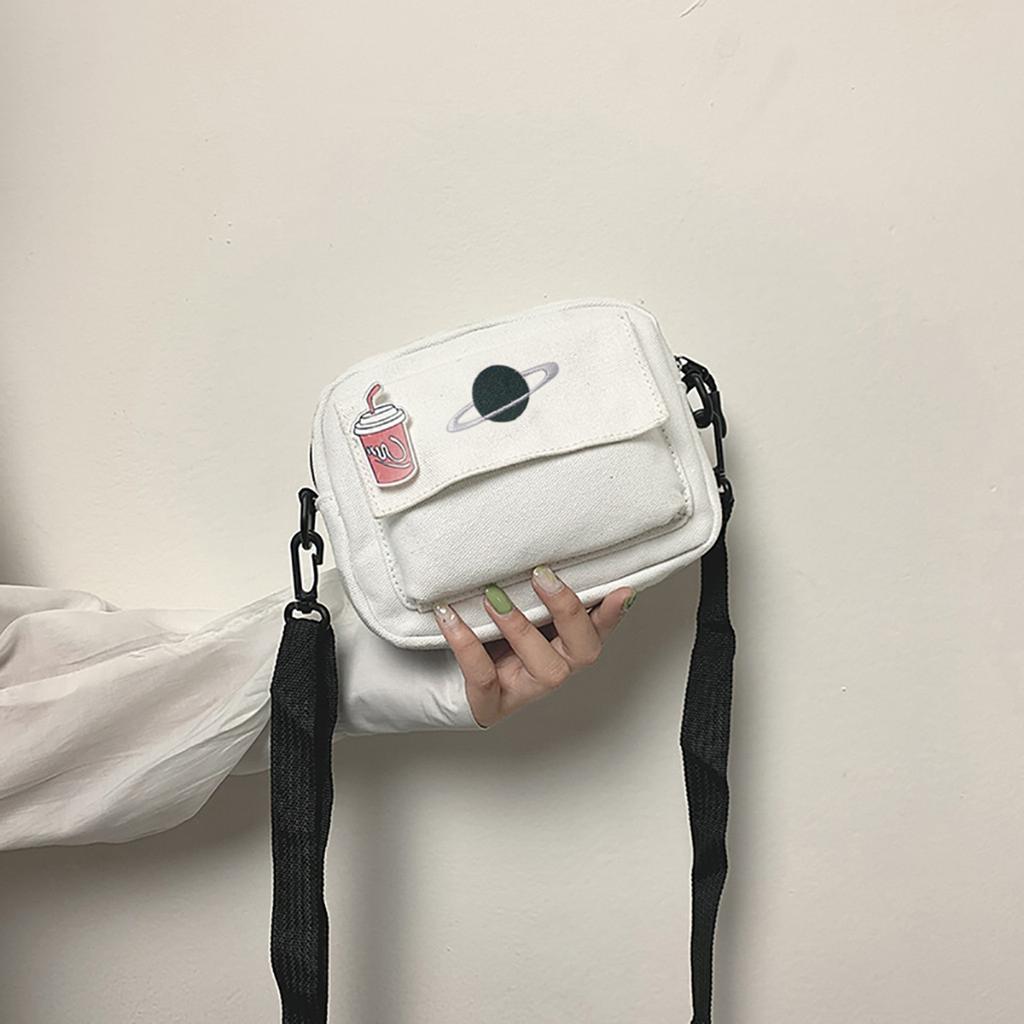 Women Fashion Planet plátěné tašky Student Messenger Bag taška přes rameno