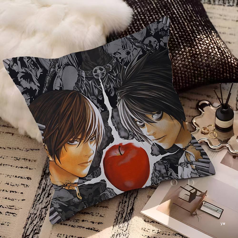 Anime D-death Note Polštář Dárek Domácí Kancelářská Dekorace Polštář Ložnice Pohovka Auto Potah Polštáře Povlak na Polštář